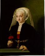 BRUYN, Barthel Portrait of a Young Woman  hgktr oil